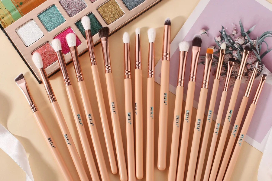 Soft Pink Makeup Brush Essentials