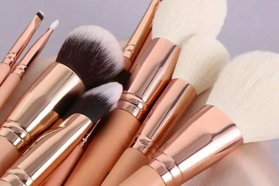 Soft Pink Makeup Brush Essentials
